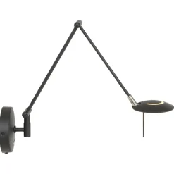 Led Lampen|Spots*Steinhauer Flexibler LED Wandstrahler Schwarz dimmbar