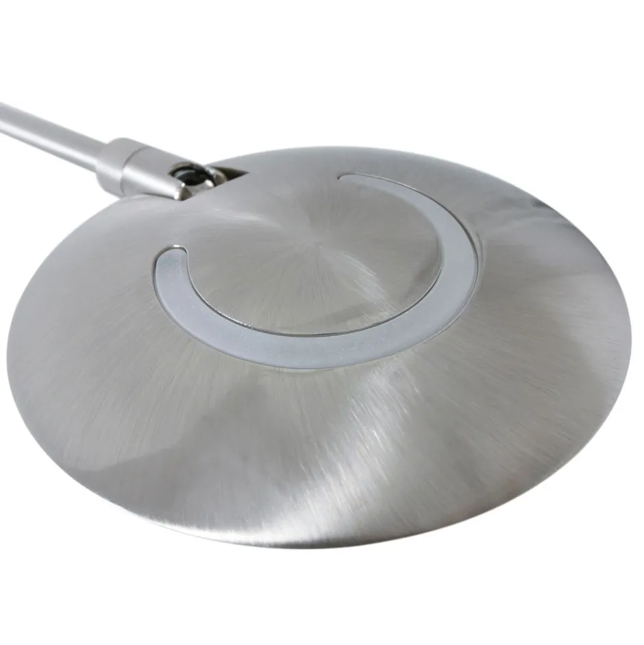 Led Lampen|Spots*Steinhauer Flexibler LED Wandstrahler in Stahl mit Stecker dimmbar