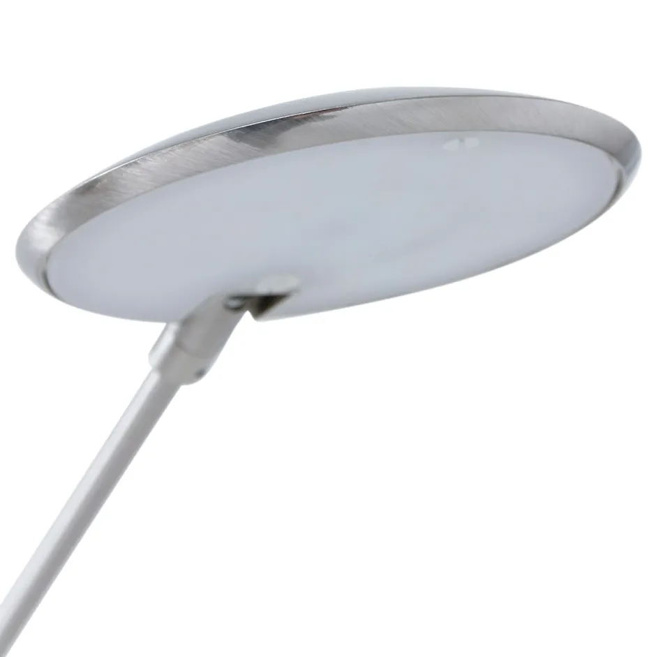 Led Lampen|Spots*Steinhauer Flexibler LED Wandstrahler in Stahl mit Stecker dimmbar