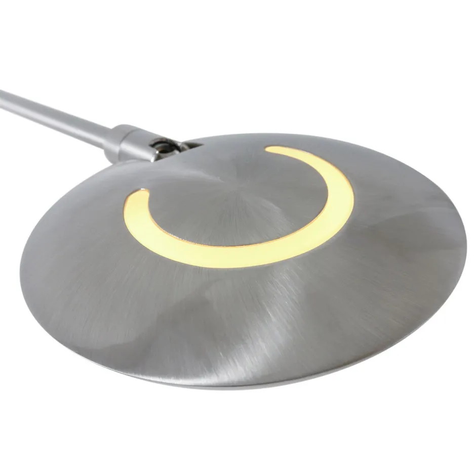 Led Lampen|Spots*Steinhauer Flexibler LED Wandstrahler in Stahl mit Stecker dimmbar