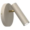 Metall Lampen|Wohnzimmerlampen*Luminex Flexibler Wandspot Beige Gold GU10 H:19,5 cm elegant