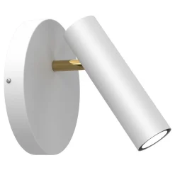 Luminex Flexibler Wandspot Weiß Gold GU10 H:19,5 cm stilvoll< Wohnzimmerlampen|Metall Lampen