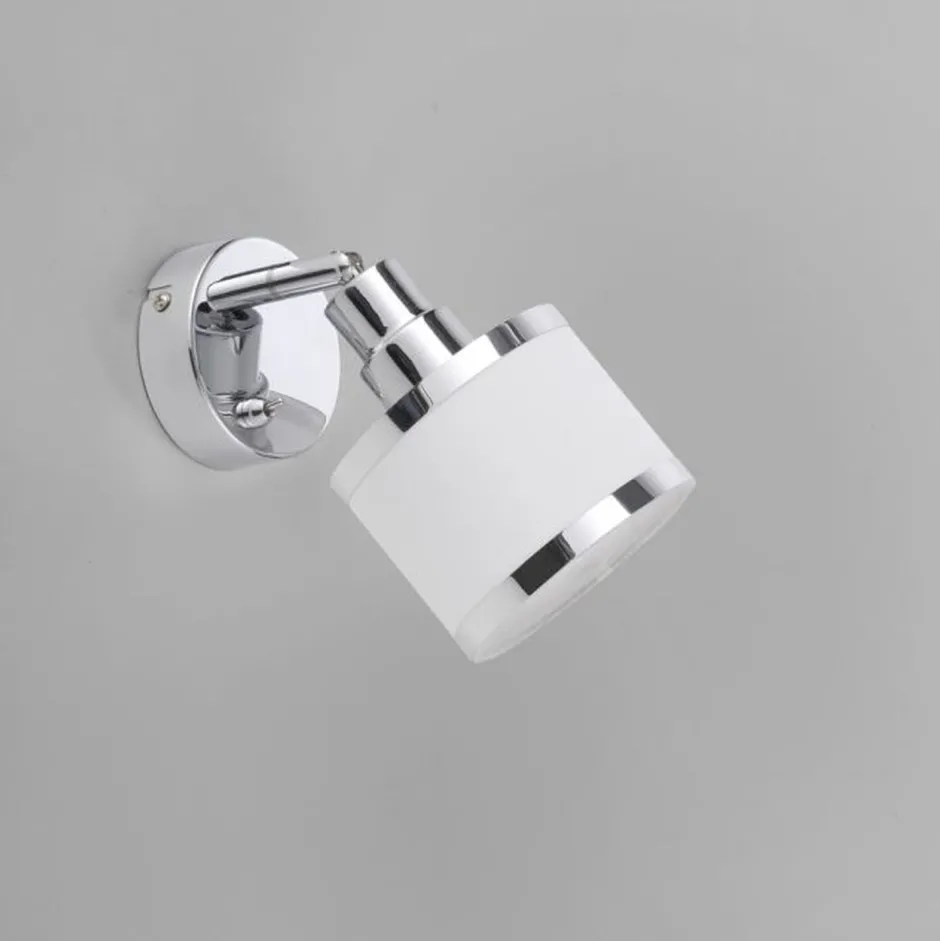 Flurlampen|Bürolampen*Just Light Flexibler Wandstrahler Chrom Metall E14 blendarm