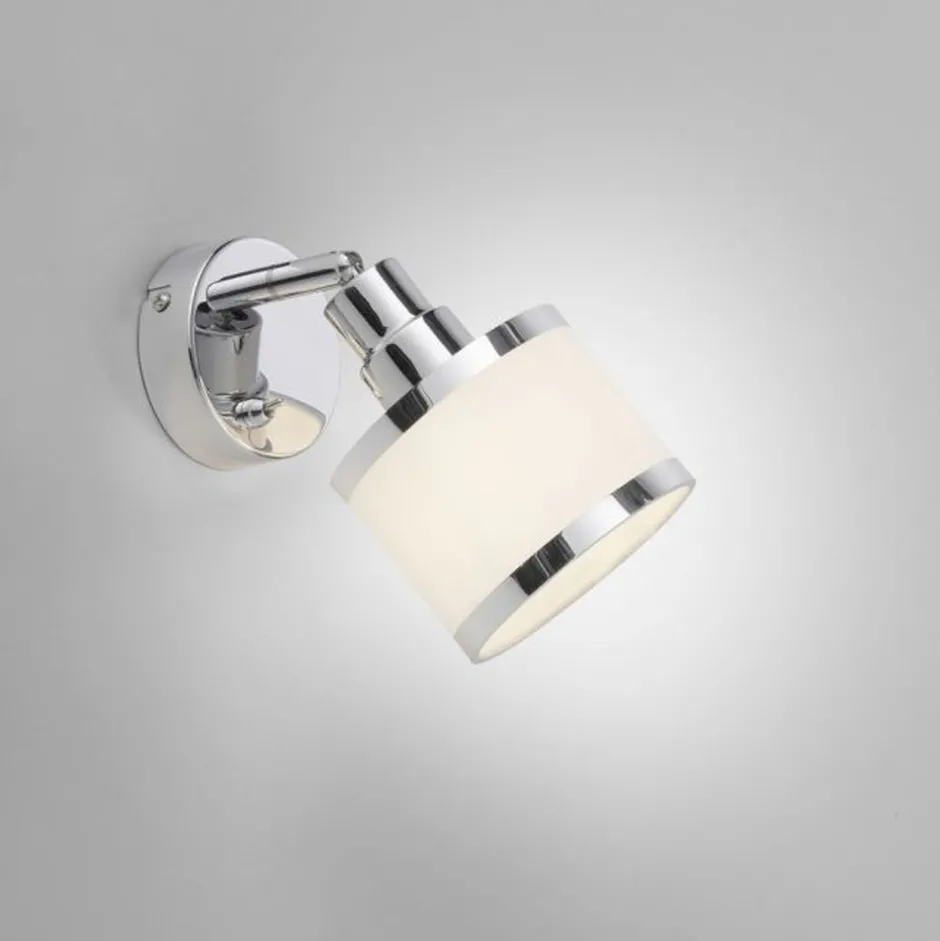 Flurlampen|Bürolampen*Just Light Flexibler Wandstrahler Chrom Metall E14 blendarm