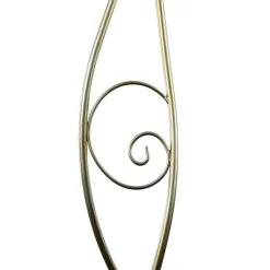 Glaslampen|Florale Lampen*Luminex Florale Stehlampe Wohnzimmer in Gold Alabaster Glas