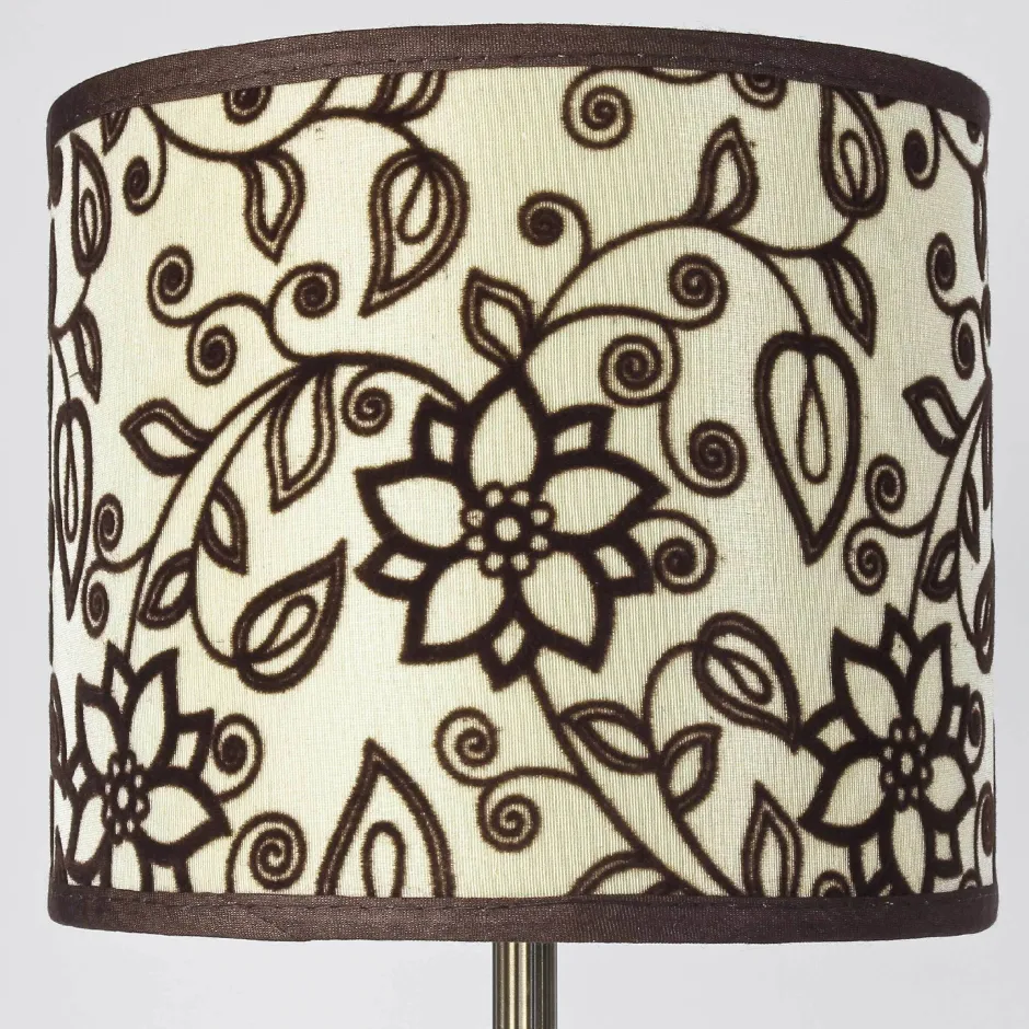 Wohnzimmerlampen|Messinglampen*Giovanni Battista Florale Tischleuchte E14 Abat Weiß