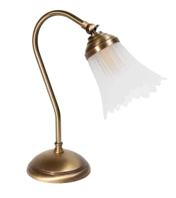 Wohnzimmerlampen|Glaslampen*Giovanni Battista Florale Tischleuchte Weiß