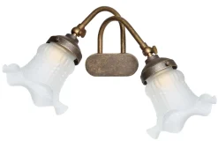 Wandleuchten|Esszimmer Lampen*Giovanni Battista Florale Wandleuchte Mit Glas Weiß