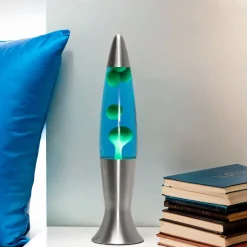 Easylight Fröhliche Lavalampe Blau Grün 40cm G9 Retro ANGELINA< Retro Lampen|Lavalampen