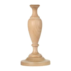 Elstead Fuß für Tischleuchte Holz 28 cm hoch in Natur E27< Tischlampen|Holzlampen