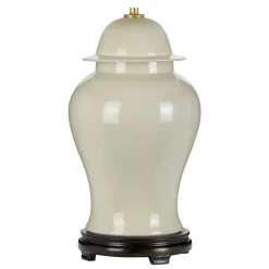 Tischlampen|Keramiklampen*Elstead Fuß für Tischleuchte Keramik Creme Klassisch 54 cm E27