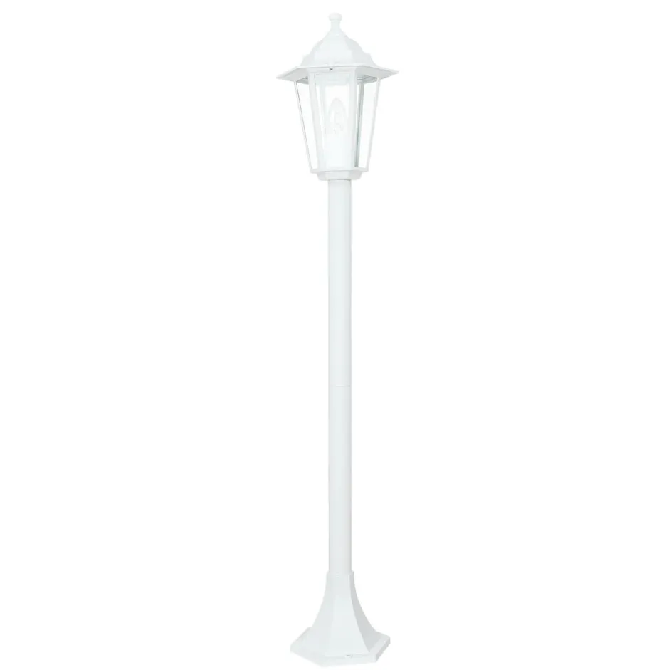 Easylight Garten Stehlampe Weiß H:1,05m E37 Laterne PARIS< Rustikale Lampen|Wegeleuchten