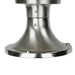 Rustikale Lampen|Metall Lampen*Lido Garten Wegbeleuchtung in Nickel Echt-Messing H:29cm