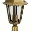 Außenleuchten Antik|Außenleuchten Messing*Lido Gartenbeleuchtung Messing H:28cm dekorativ THASOS