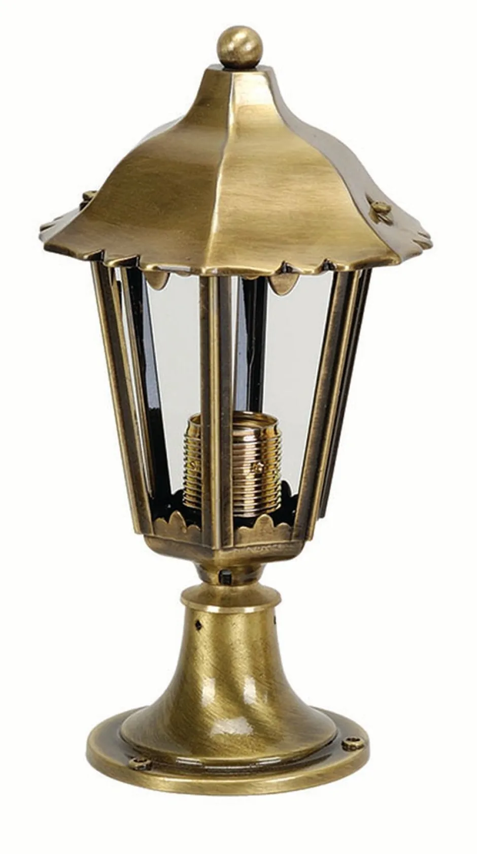 Außenleuchten Antik|Außenleuchten Messing*Lido Gartenbeleuchtung Messing H:28cm dekorativ THASOS