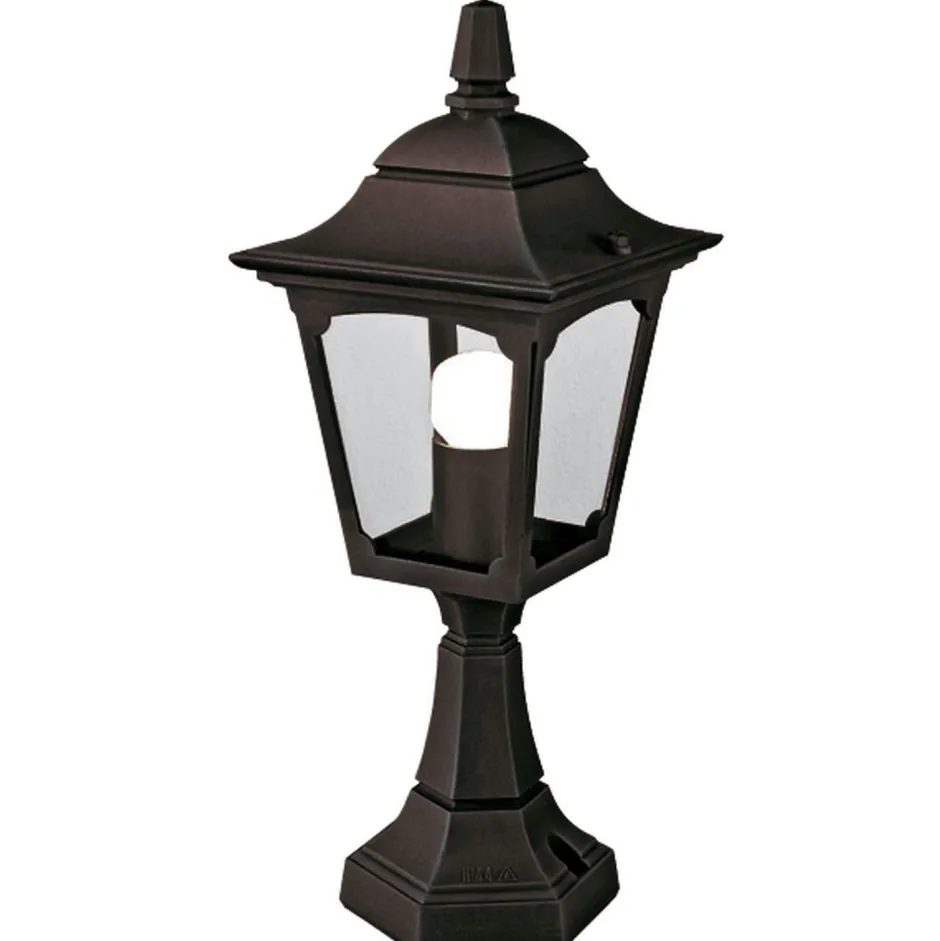 Elstead Gartenbeleuchtung Schwarz Aluminium H:44cm Rustikal< Rustikale Lampen|Vintage Lampen