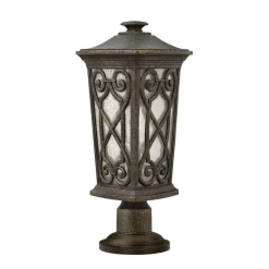 Elstead Gartenleuchte Braun Aluminium Regenglas Weg außen< Außenleuchten Antik|Gartenlaternen