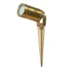 Lido Gartenleuchte Erdspieß Echt-Messing IP64 verstellbar< Messinglampen|Metall Lampen