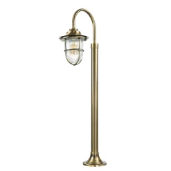 Lido Gartenleuchte Messing 62cm hoch rostfrei SANTORIN< Metall Lampen|Messinglampen