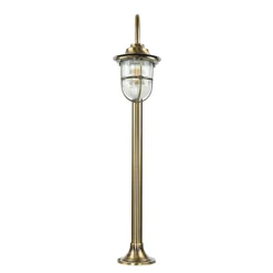 Lido Gartenleuchte Messing 62cm hoch rostfrei SANTORIN< Metall Lampen|Messinglampen