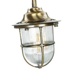 Lido Gartenleuchte Messing 62cm hoch rostfrei SANTORIN< Metall Lampen|Messinglampen