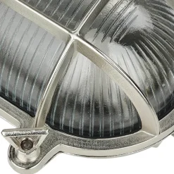 Rustikale Lampen|Metall Lampen*Lido Gartenleuchte Messing H:62cm in Nickel Weg Terrasse