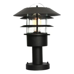 Metall Lampen|Rustikale Lampen*Elstead Gartenleuchte RIVER Schwarz maritim skandinavisch