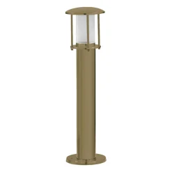 Andromeda Gehwegbeleuchtung Echt-Messing Glas 50 cm IP53 E14 rund< Gartenlaternen|Messinglampen