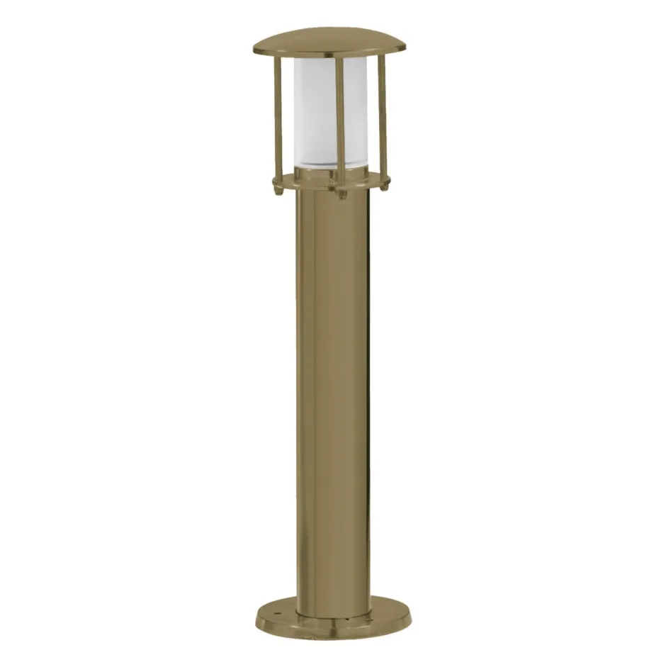 Andromeda Gehwegbeleuchtung Echt-Messing Glas 50 cm IP53 E14 rund< Gartenlaternen|Messinglampen