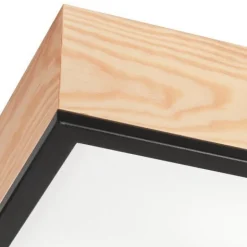 Lamkur Gemütliche Deckenlampe Pinie Glas B:31 cm E27 2-flammig< Wohnzimmerlampen|Glaslampen