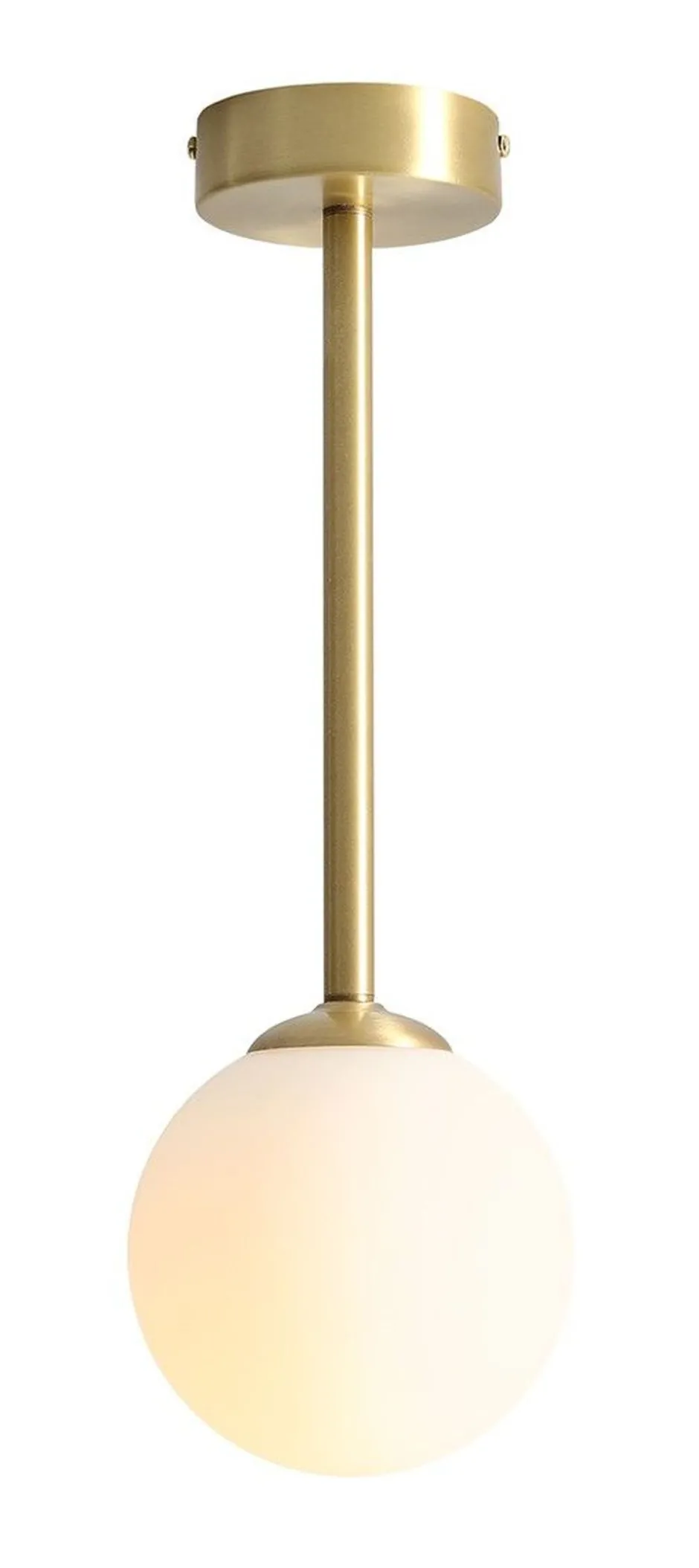 ALDEX Gemütliche Deckenleuchte Glas Kugel Metall in Messing< Deckenleuchten|Badezimmer Lampe