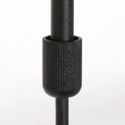 Steinhauer Gemütliche Hängelampe Schwarz Blau Metall Stoff 140 cm< Hängelampen|Bürolampen