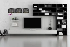 Bürolampen|Wohnzimmerlampen*Belis Gemütliche Hängelampe Stoff Graphit Muster E27 L:100 cm