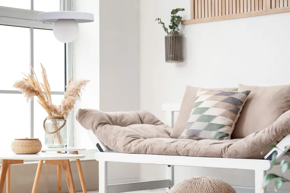 Belis Gemütliche Pendelleuchte Glas Metall Weiß E27 Ø30 cm< Hängelampen|Bürolampen