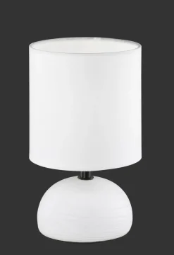 Trio Reality Gemütliche Tischlampe Stoff Keramik E14 23 cm blendarm< Wohnzimmerlampen|Stofflampen