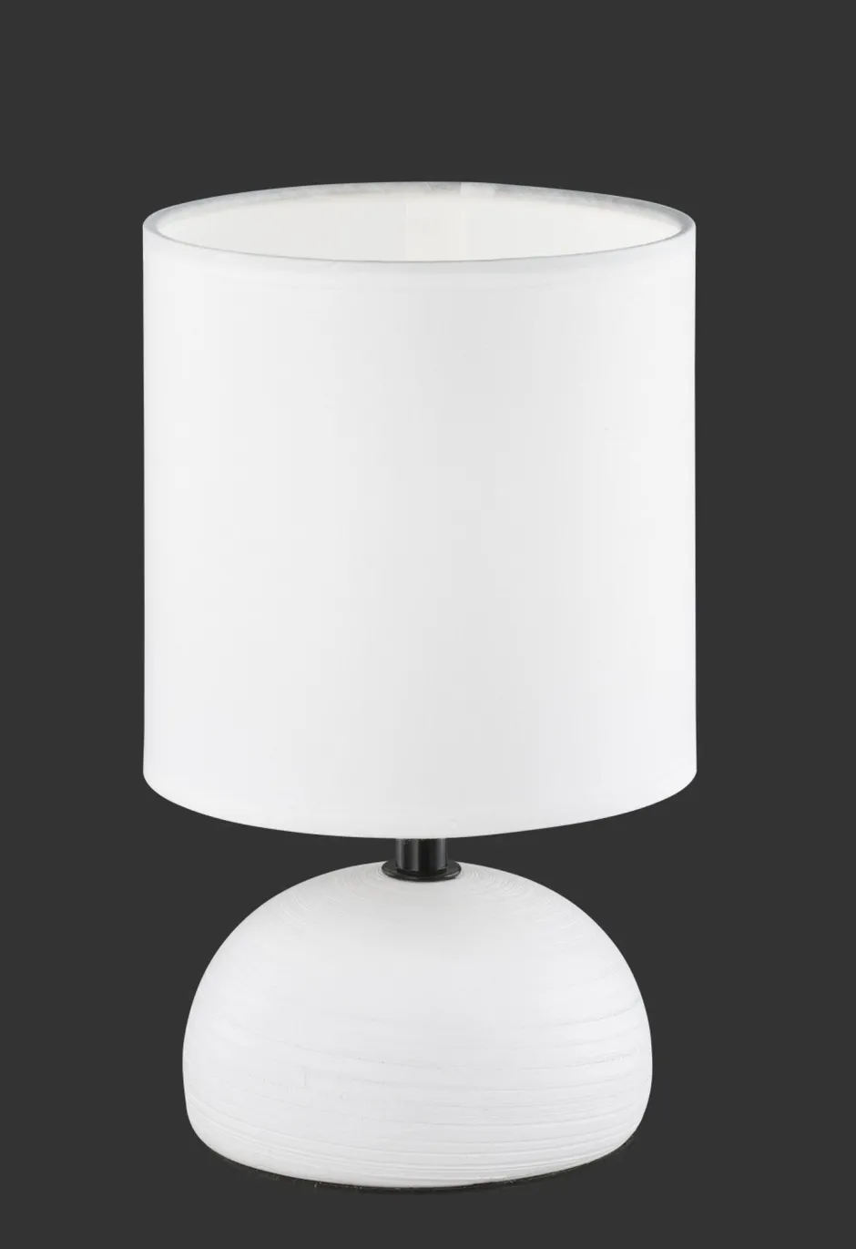 Trio Reality Gemütliche Tischlampe Stoff Keramik E14 23 cm blendarm< Wohnzimmerlampen|Stofflampen