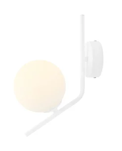 Badezimmer Lampe|Wandleuchten*ALDEX Gemütliche Wandlampe Weiß E14 Glas Kugel blendarm