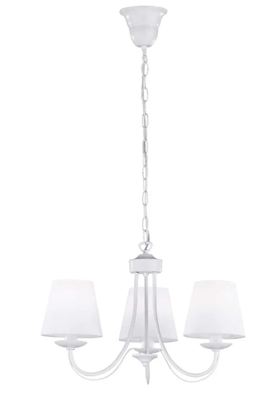 Trio Reality Gemütlicher Kronleuchter Stoff Metall Stoff E14 3-flmg< Hängelampen|Bürolampen