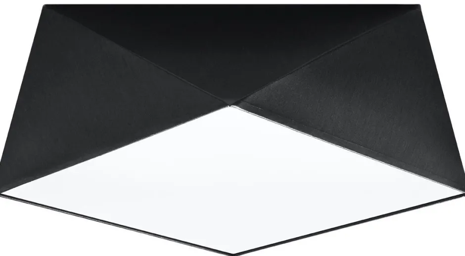 Wohnzimmerlampen|Moderne Lampen*Sollux Geometrische Deckenleuchte Schwarz B:40cm LYNNDIE