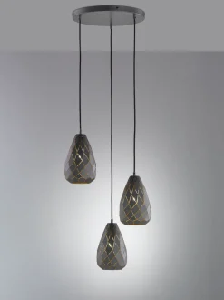 Trio Reality Geometrische Hängelampe Metall Anthrazit E27 Ø35 cm< Hängelampen|Bürolampen