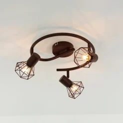 Easylight Geometrischer Spot Metall Retro in Rostbraun MIA< Retro Lampen|Küchenlampen