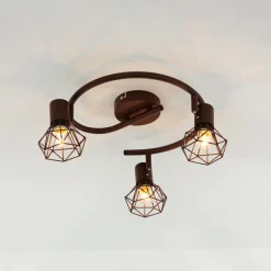 Easylight Geometrischer Spot Metall Retro in Rostbraun MIA< Retro Lampen|Küchenlampen