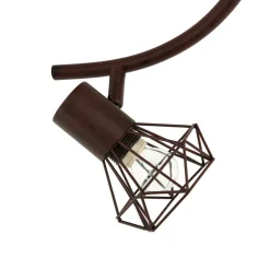 Easylight Geometrischer Spot Metall Retro in Rostbraun MIA< Retro Lampen|Küchenlampen