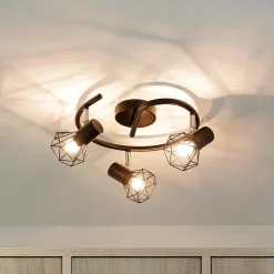 Easylight Geometrischer Spot Schwarz Metall Retro vielseitig MIA< Moderne Lampen|Küchenlampen