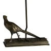 Wohnzimmerlampen*Elstead Gestell für Tischlampe E27 in Bronze antik Resin Fasan