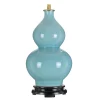 Keramiklampen|Wohnzimmerlampen*Elstead Gestell für Tischlampe Keramik E27 Hellblau 43 cm