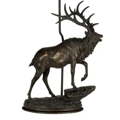 Elstead Gestell für Tischleuchte Resin Hirsch 53cm in Bronze< Tischlampen|Wohnzimmerlampen