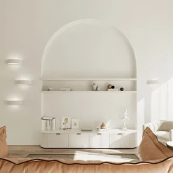 Sollux Gipslampe Weiß Bemalbar elegantes Licht E27 ORION< Gipsleuchten|Küchenlampen