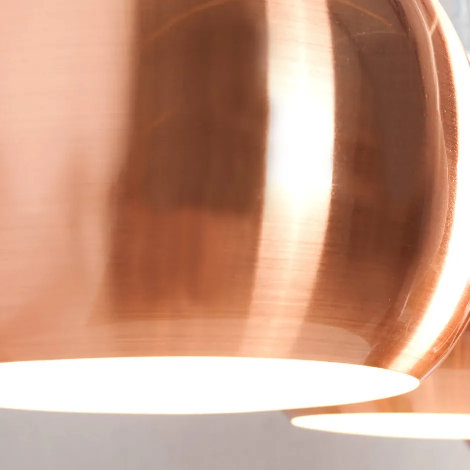 Hängelampen|Esszimmer Lampen*Invicta Interior Glänzende Hängeleuchte Retro lang E27 Kupfer Optik