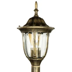 Rabalux Gold Antike Wegeleuchte MILANO 1m hoch rustikal< Rustikale Lampen|Rustikale Außenleuchten